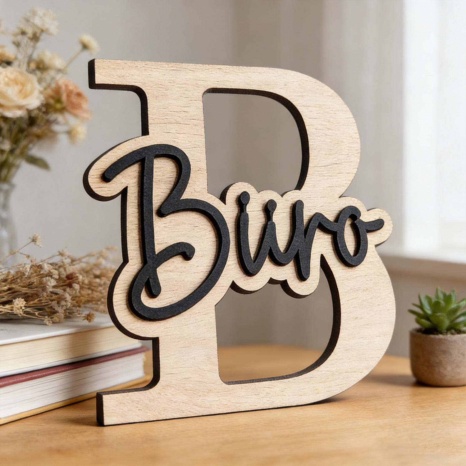 Woodworking Laser - 1pc Customizable Wooden Letter Door Sign,Customizable
