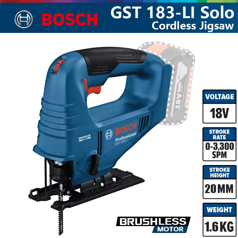 Woodworking Electric Saw - Bosch GST 183-LI Professional Electric Jig