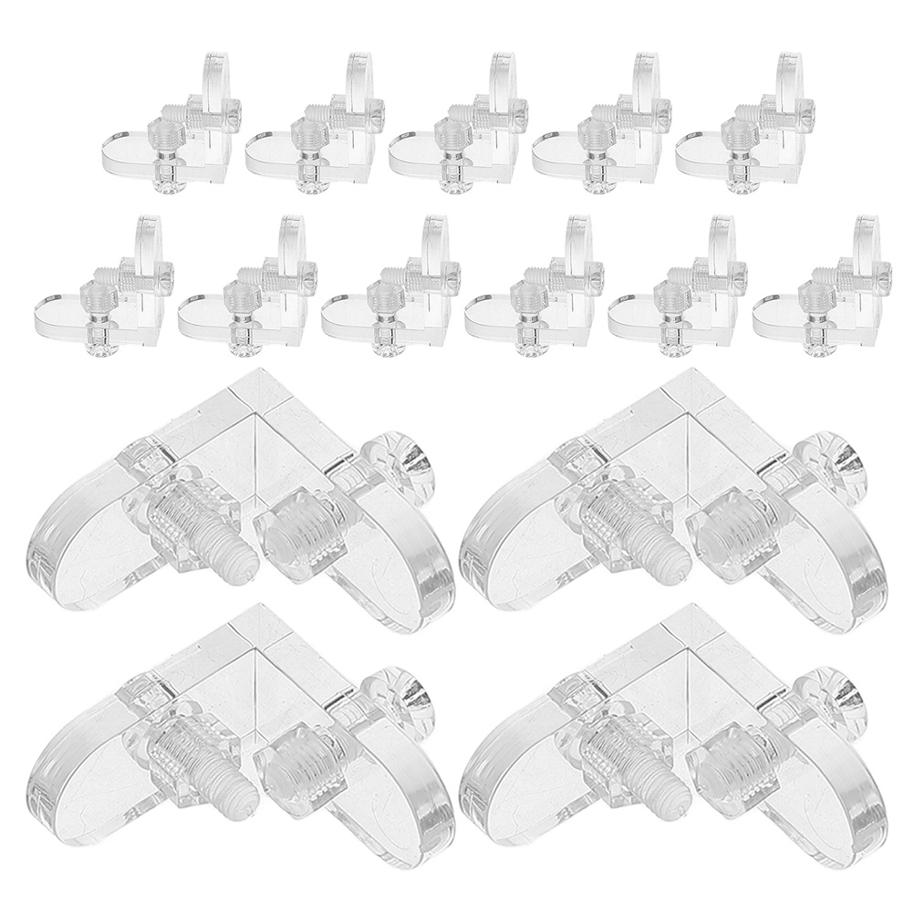Woodworking Joint Types - 15Pcs Acrylic L-Shaped Corner Brackets Transparent