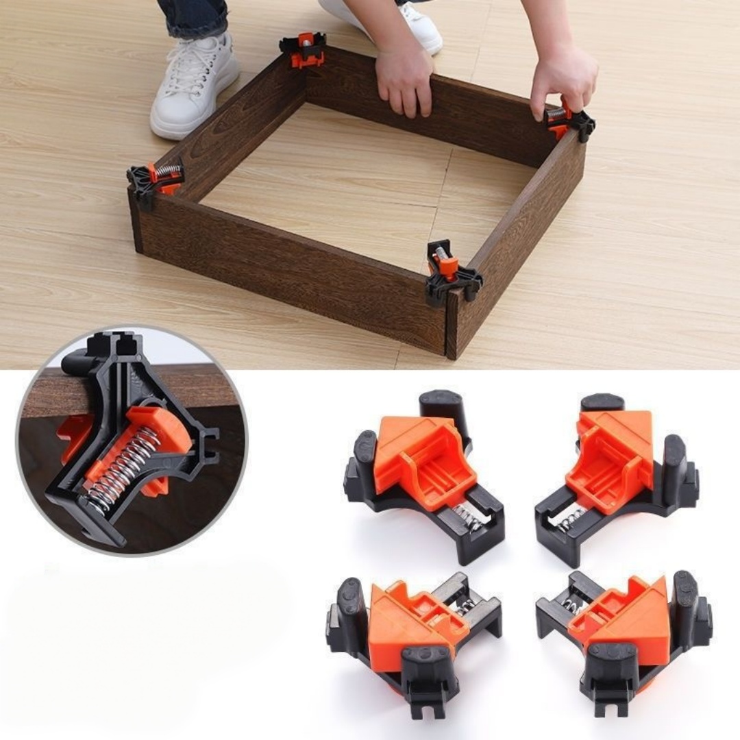 Woodworking Studio - 4pcs 90° Right Angle Clamp Fixing