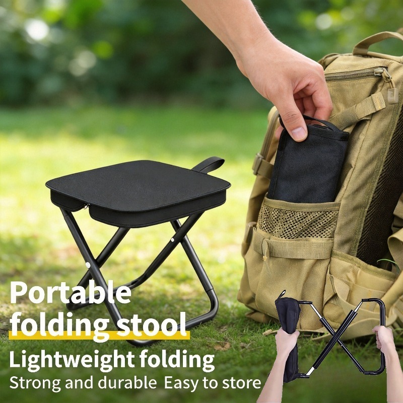 Woodworking Outdoor Furniture - Tourist Folding Chair Portable Lawn Stool