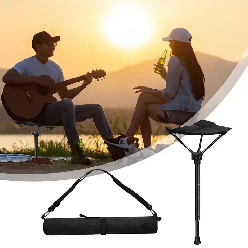 Woodworking Outdoor Furniture - Camping Stool Retractable Hiking Chair Outdoor