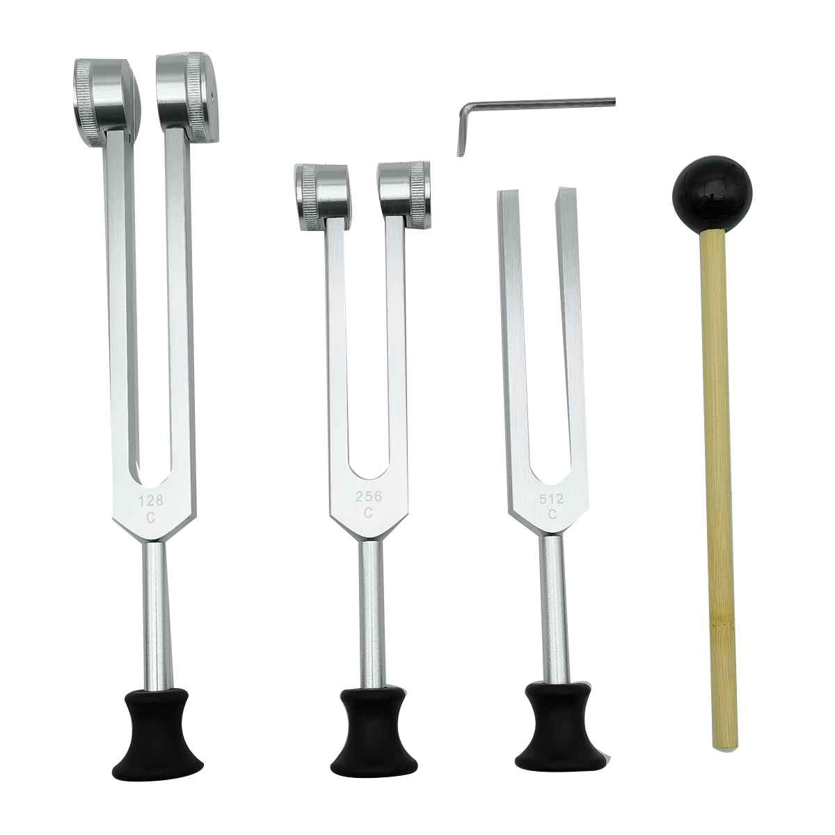 Woodworking Hammer - 4 Pack Tuning Fork Set(128Hz, 256Hz,