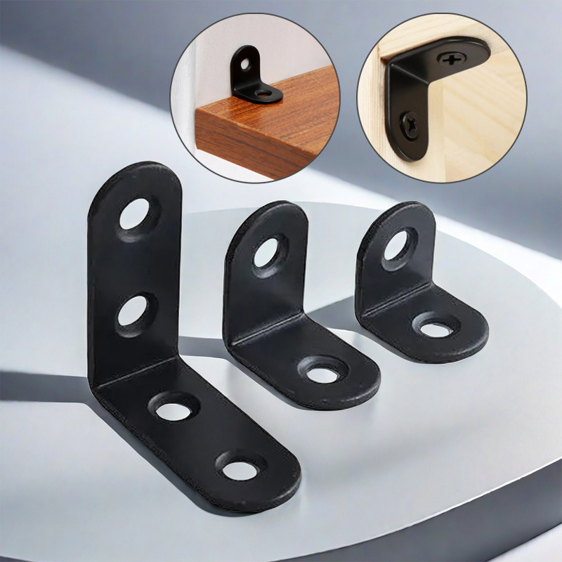 Woodworking Joint Types - 12Pcs L Bracket Straight Angle Support,