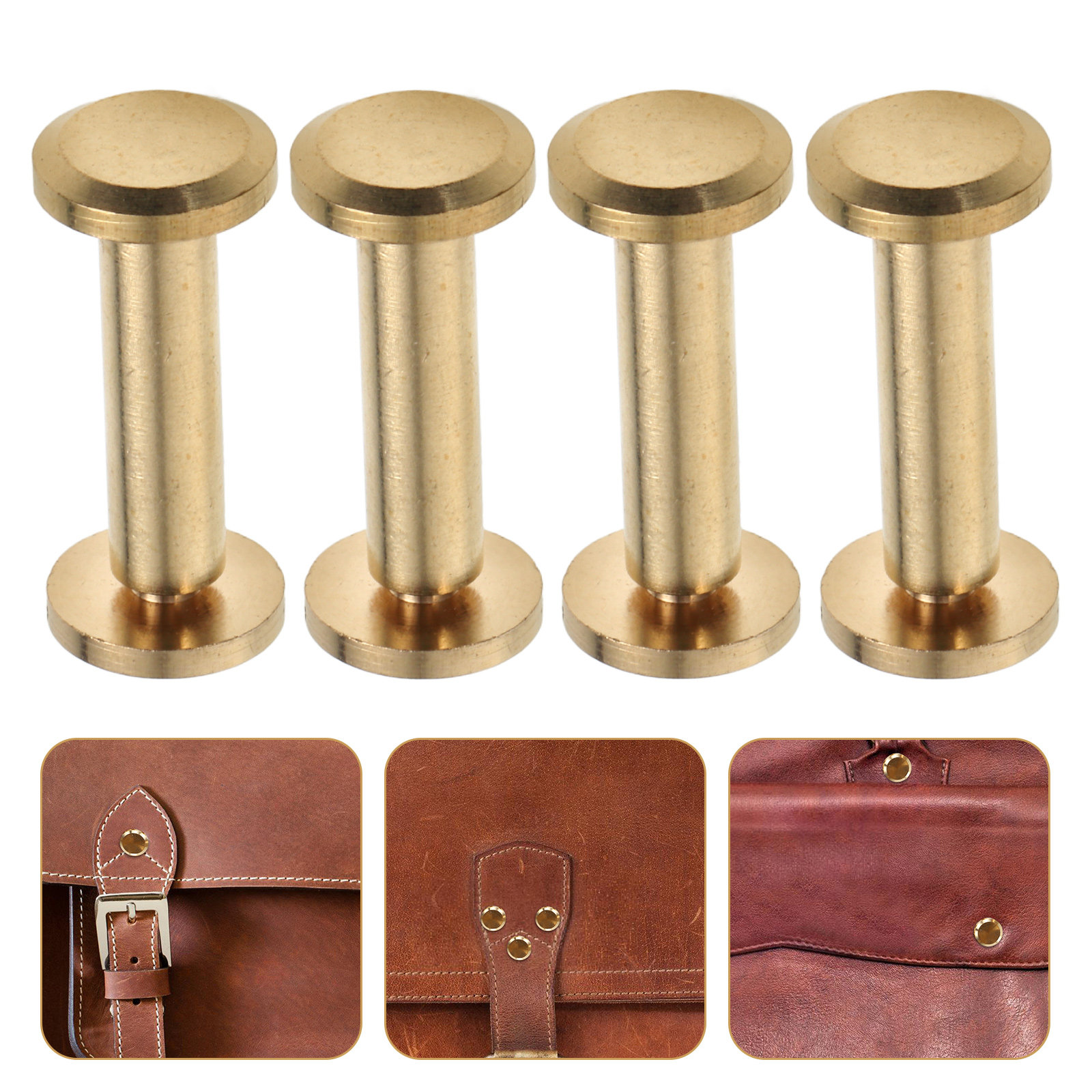 Woodworking Book - 10Pcs Binding Screws Copper Scrapbook Sturdy