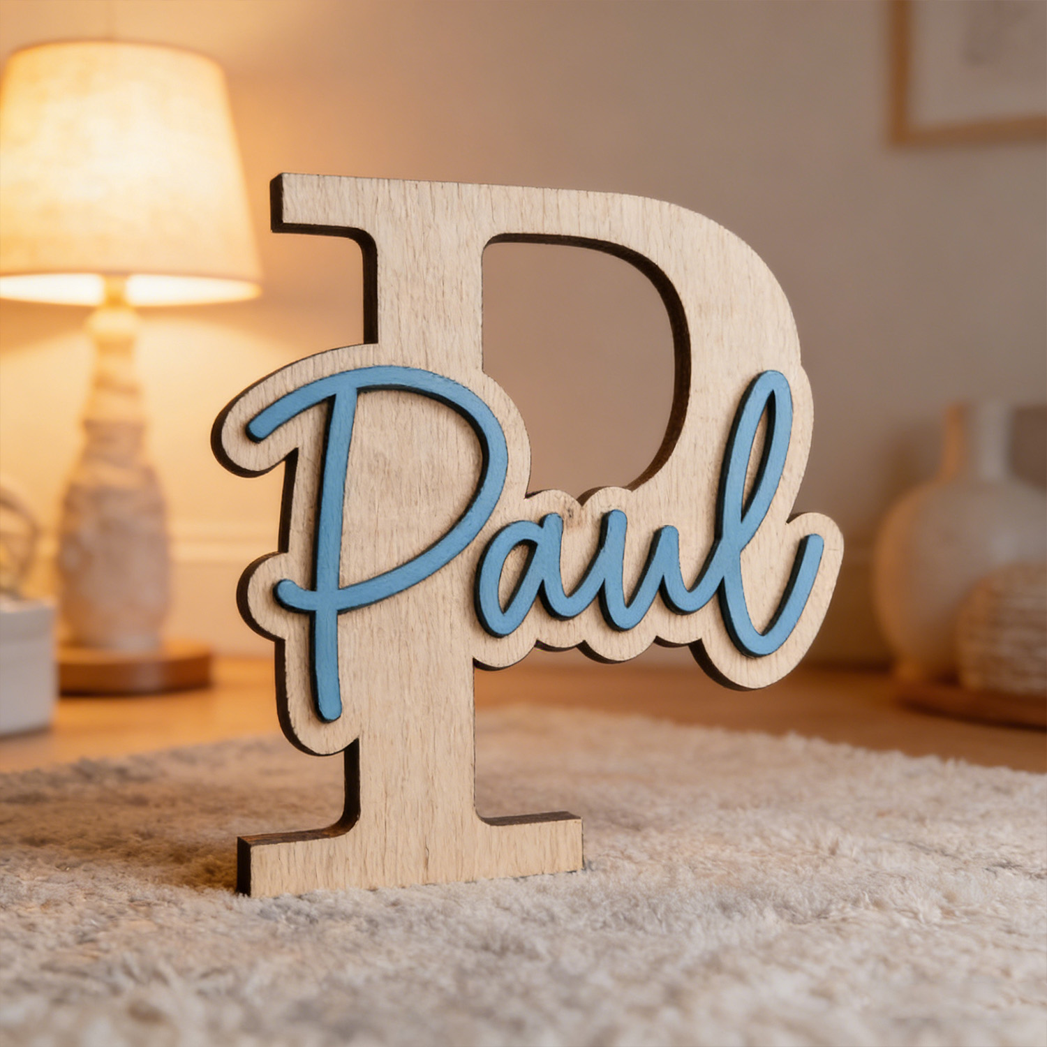 1pc Customizable Wooden Letter - Woodworking Laser ulasan dan harga