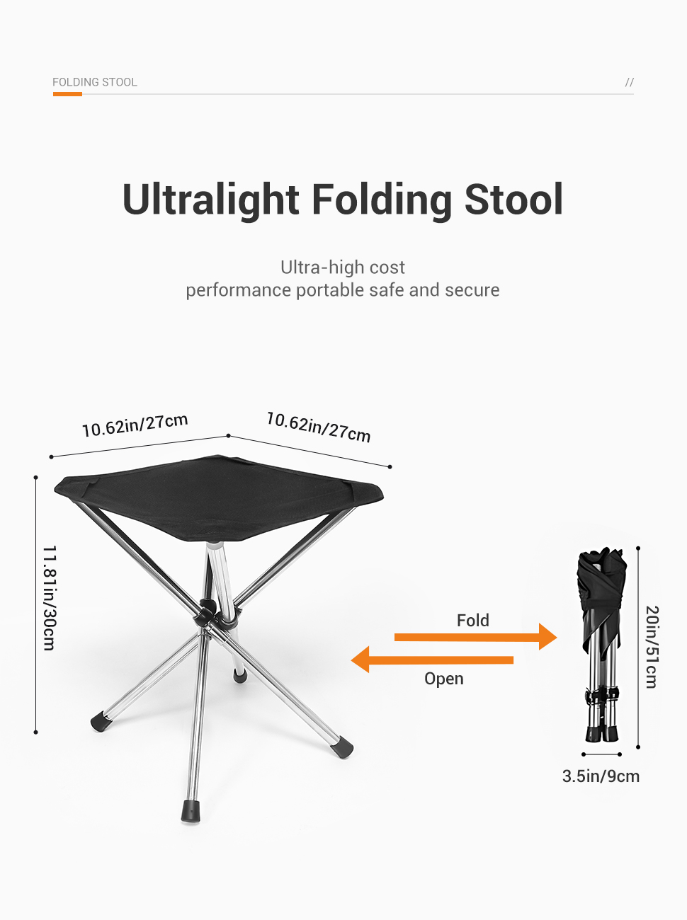 WESTTUNE Portable Folding Stoo - Woodworking Outdoor Furniture ulasan dan harga