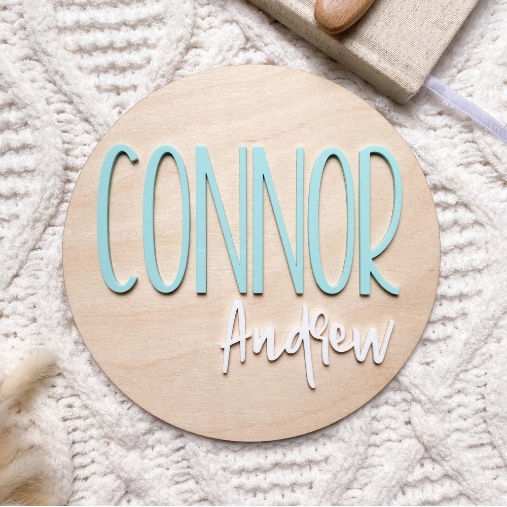 Personalised Birth Announcemen - Woodworking Laser ulasan dan harga