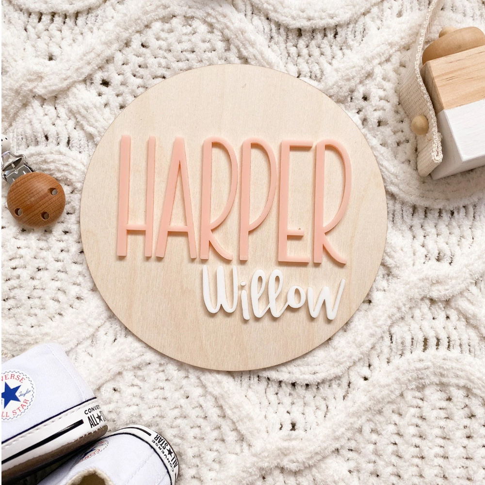 Personalised Birth Announcemen - Woodworking Laser ulasan dan harga