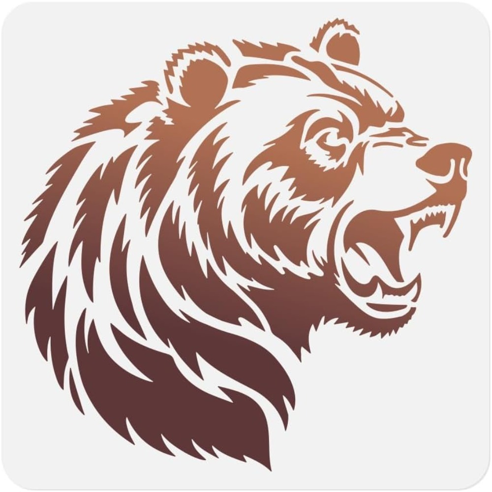 1 Piece Roaring Bear Head Anim - Woodworking Diy Projects ulasan dan harga