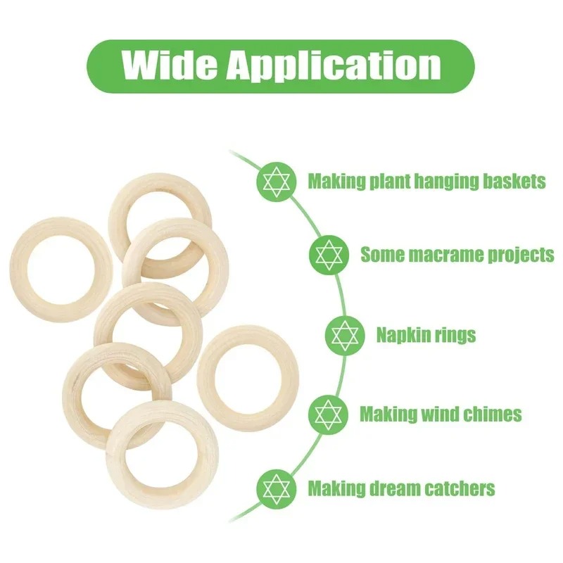 20pcs 30mm Unfinished Smooth W - Woodworking Joint Types ulasan dan harga