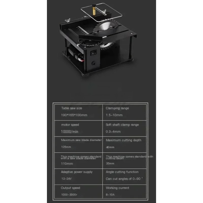 Micro Small Table Saw DIY Wood - Woodworking Electric Saw ulasan dan harga