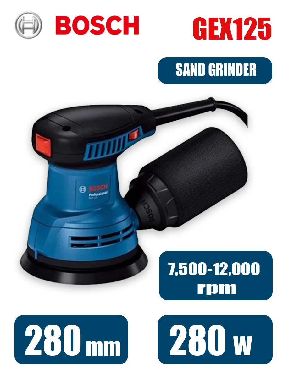 Bosch GEX125 280W Multifunctio - Woodworking Machinery ulasan dan harga