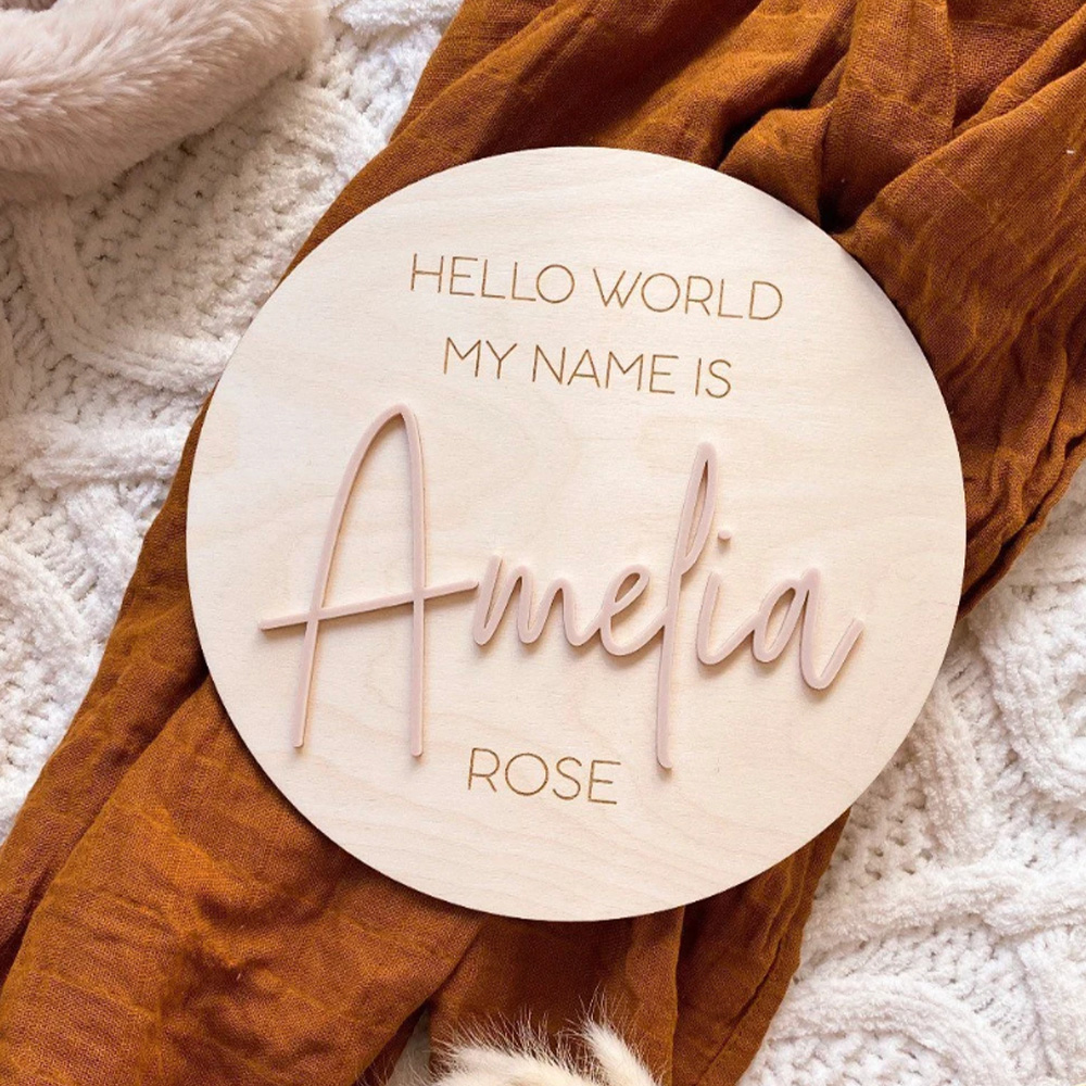 Personalised Wooden Hello Worl - Woodworking Laser ulasan dan harga