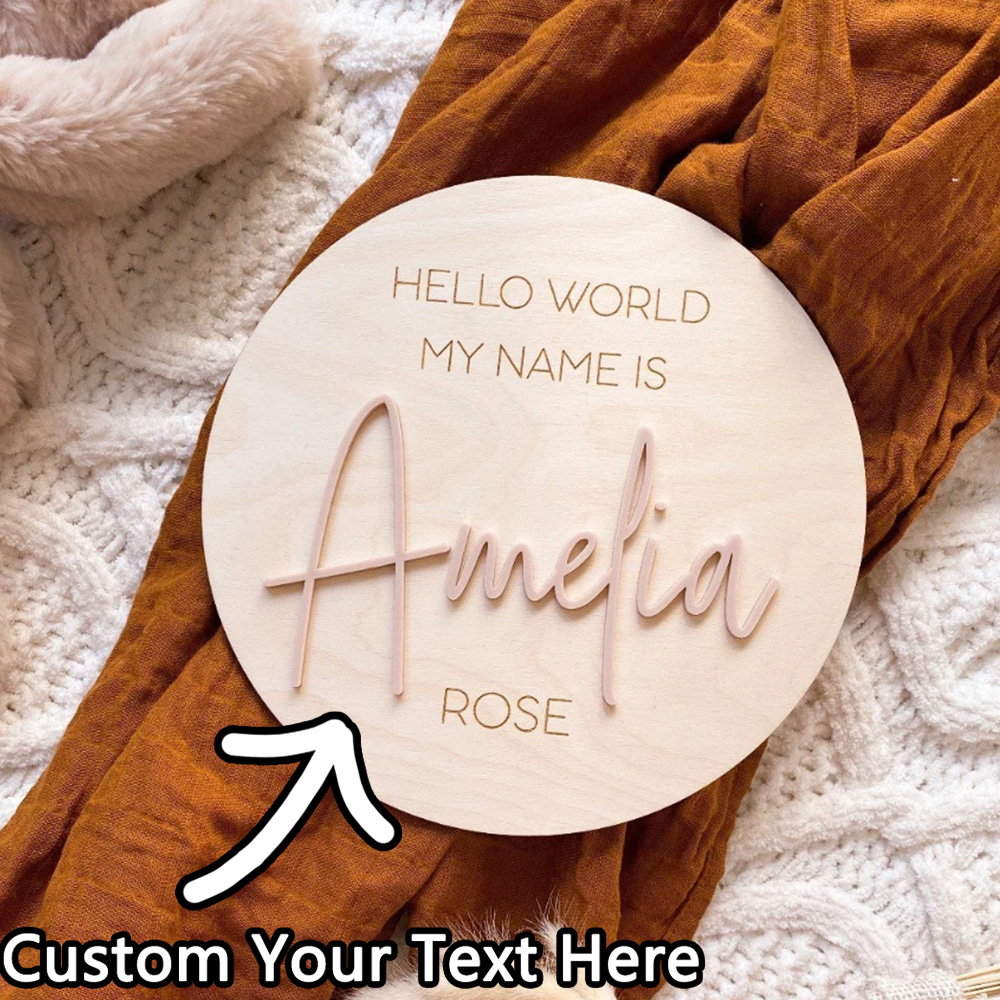 Personalised Wooden Hello Worl - Woodworking Laser ulasan dan harga