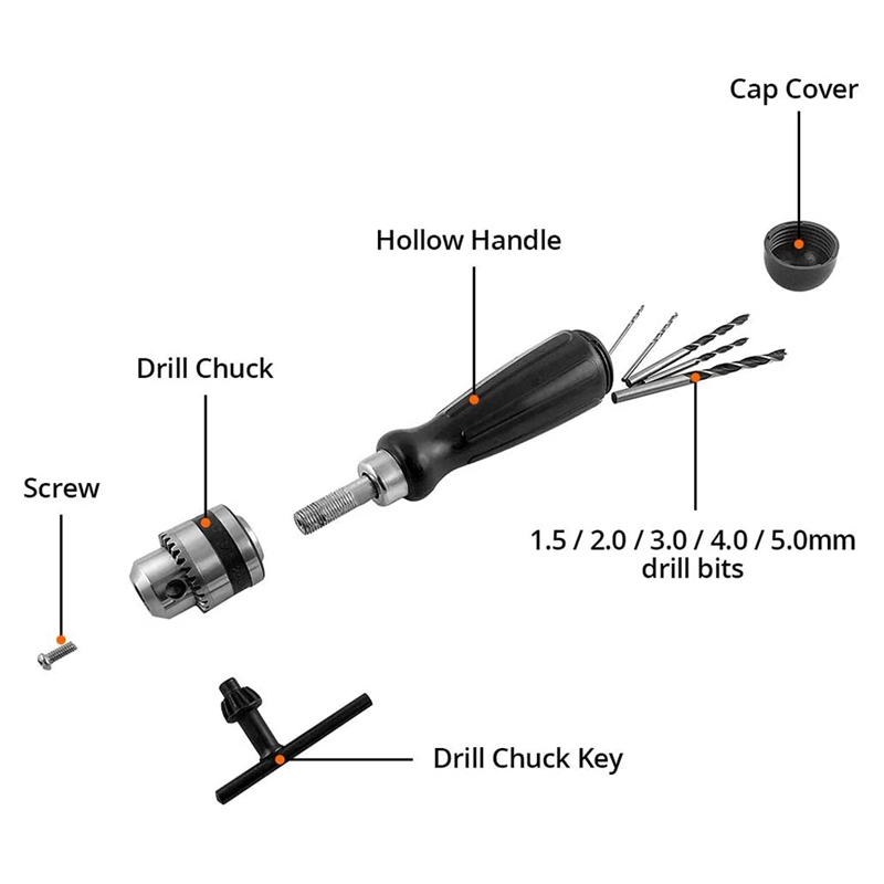 Pin Vise Hand Drill Bits, Mini - Woodworking Vise ulasan dan harga