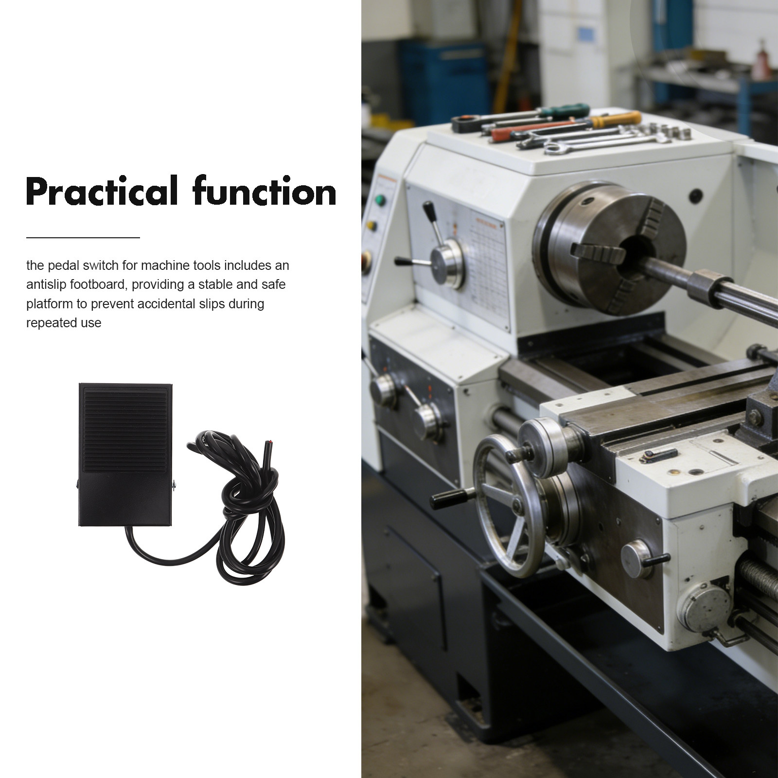 Momentary Foot Pedal Switch fo - Woodworking Machinery ulasan dan harga