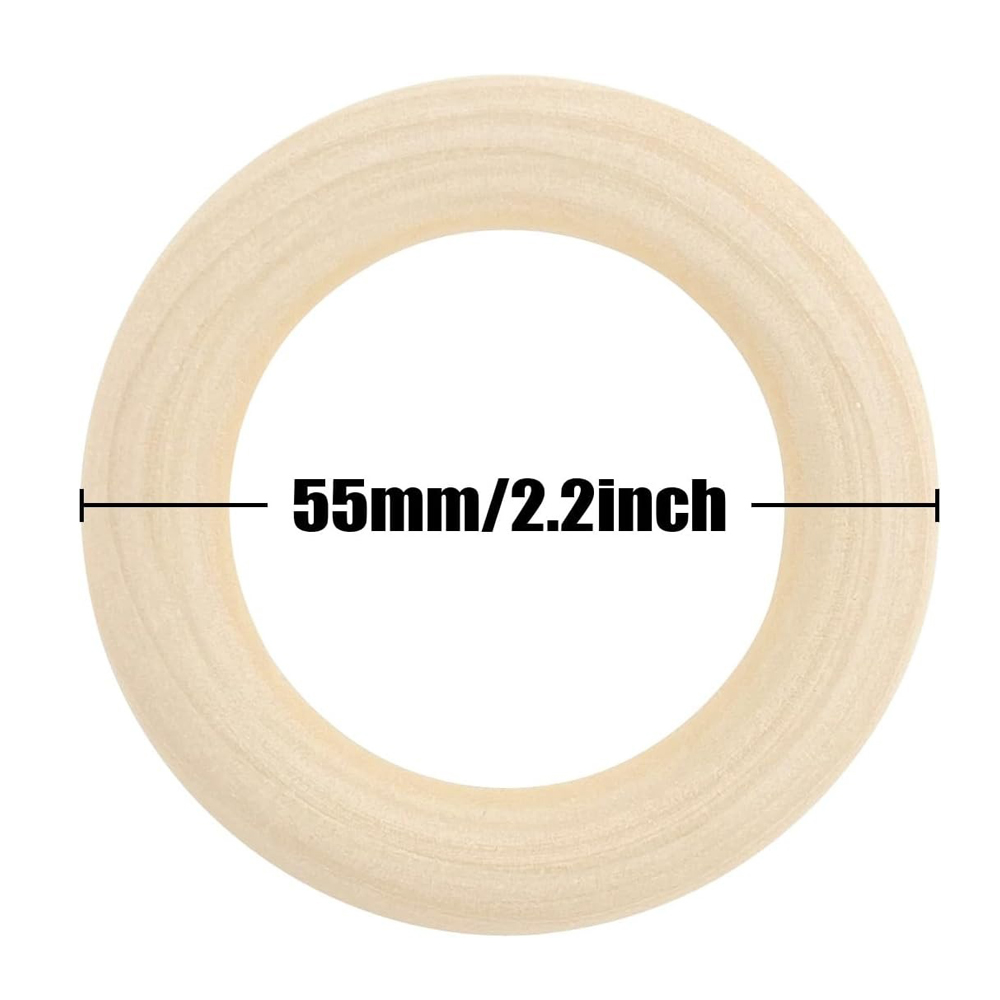 20PCS Wooden Rings for Craft 5 - Woodworking Joint Types ulasan dan harga