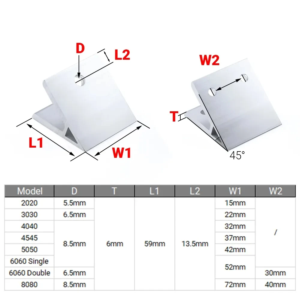 4Pcs 45 Degree Angle Corner Br - Woodworking Joint Types ulasan dan harga