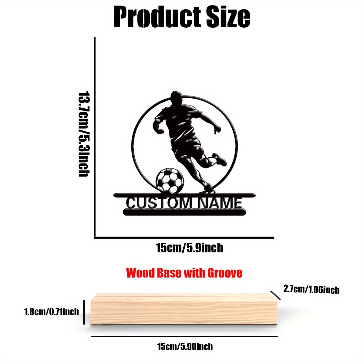 Custom Soccer Player Metal Sta - Woodworking Laser ulasan dan harga