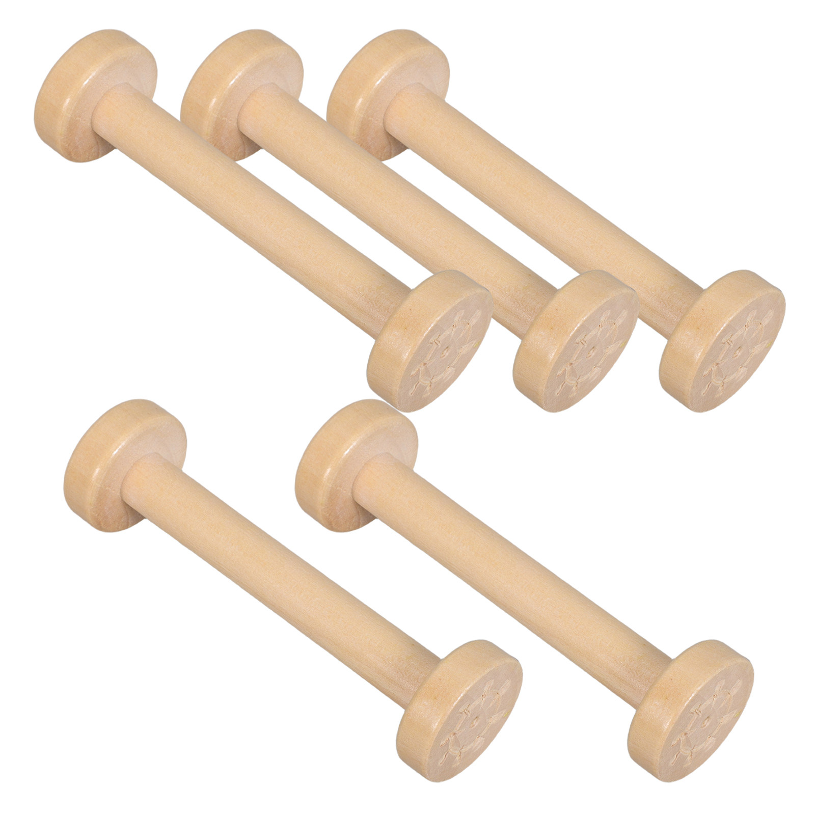 5Pcs Wooden Spools Natural Vin - Woodworking Diy Projects ulasan dan harga