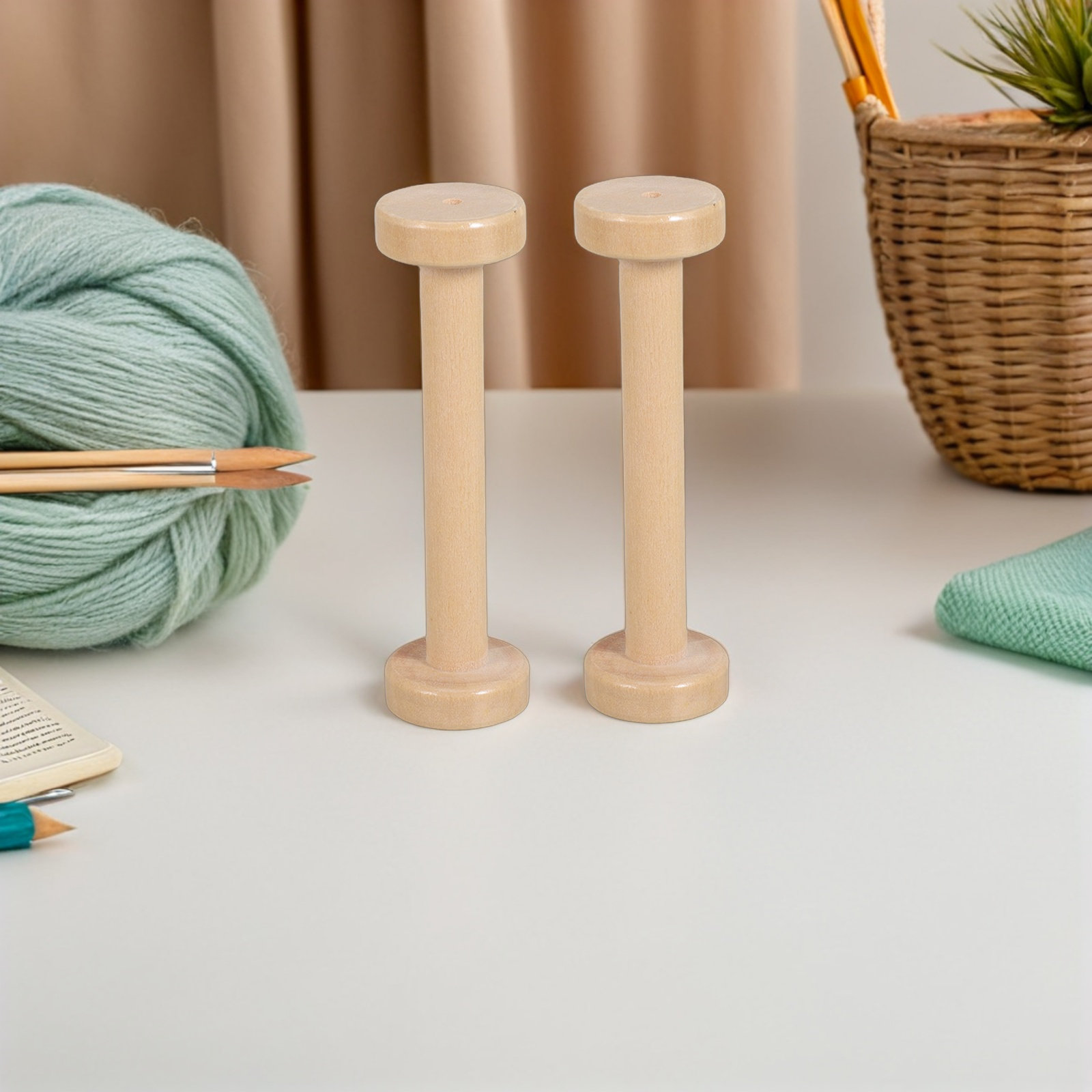 5Pcs Wooden Spools Natural Vin - Woodworking Diy Projects ulasan dan harga