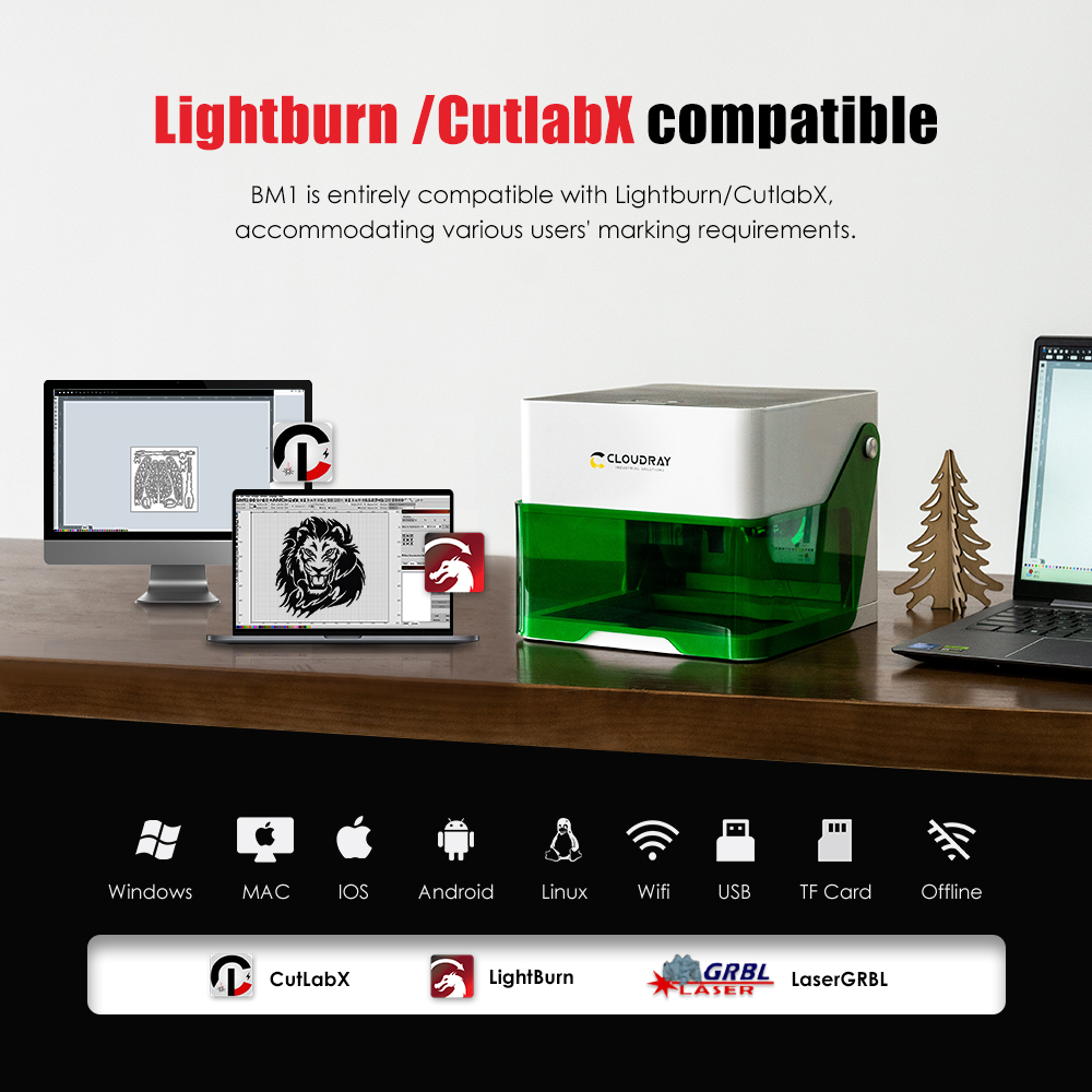 Cloudray 5000mw CNC Mini Laser - Woodworking Ai ulasan dan harga