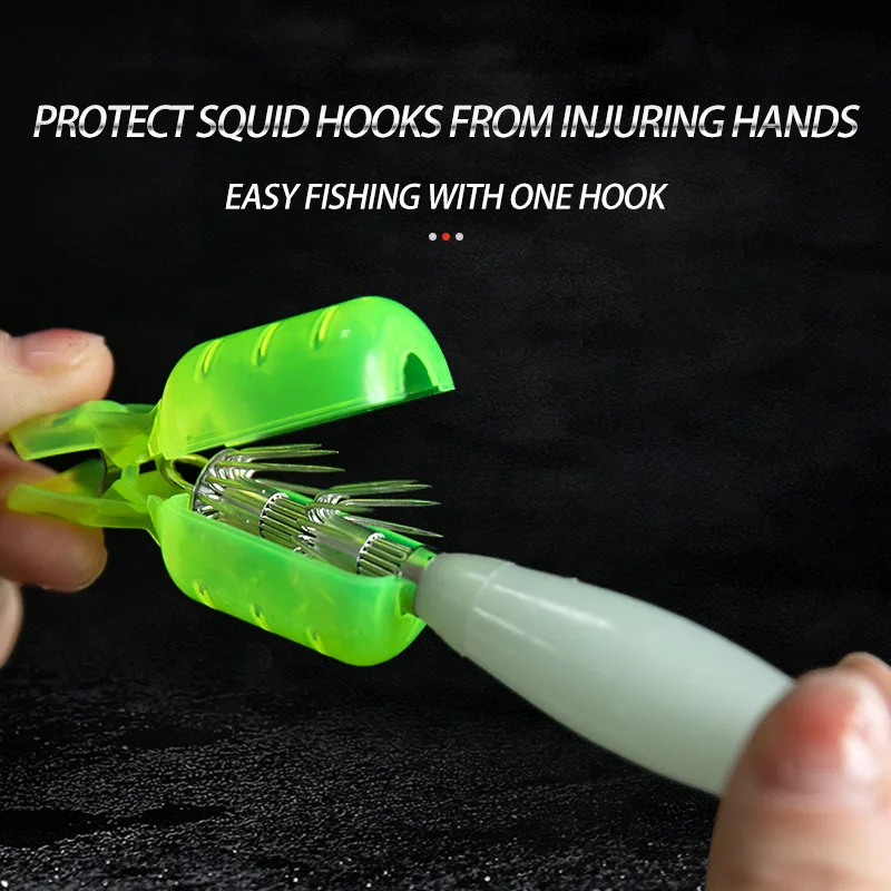10Pcs/Lot Squid Jig Hook Cover - Woodworking Joint Types ulasan dan harga