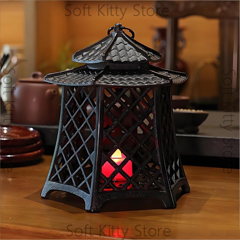 Cast iron lamp hollow candlest - Zen Woodworking ulasan dan harga