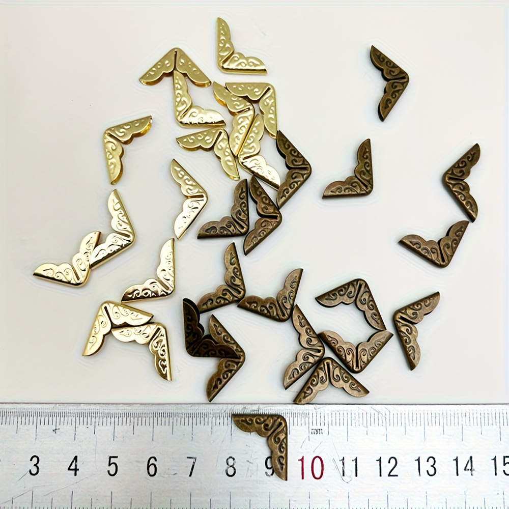 24pcs Retro Triangle Metal Alb - Woodworking Book ulasan dan harga