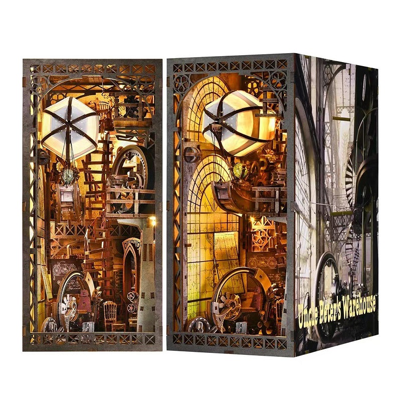 MINI DIY Wooden Book Nook Kit  - Woodworking Book ulasan dan harga