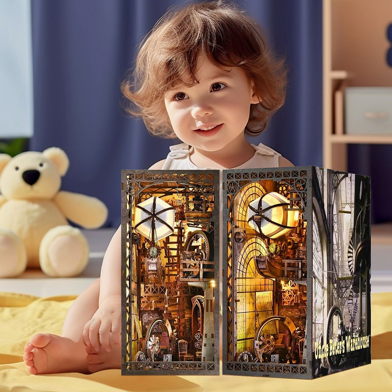 MINI DIY Wooden Book Nook Kit  - Woodworking Book ulasan dan harga