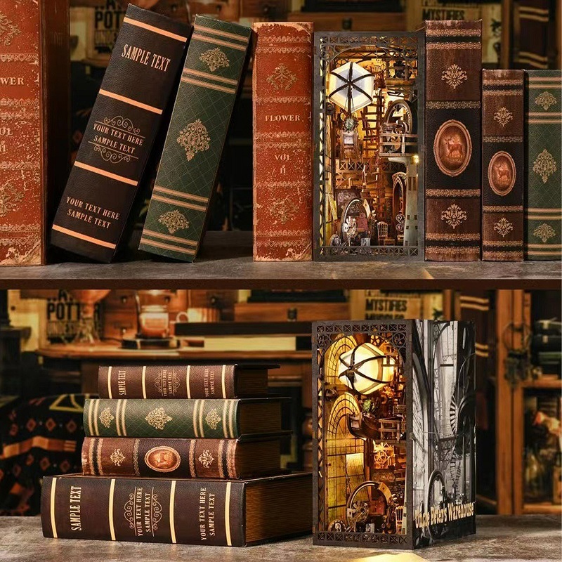 MINI DIY Wooden Book Nook Kit  - Woodworking Book ulasan dan harga