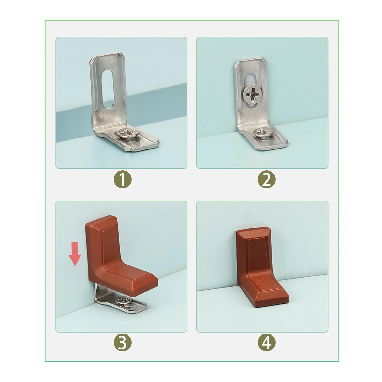 20Pcs 90 Degrees L Shape Corne - Woodworking Joint Types ulasan dan harga
