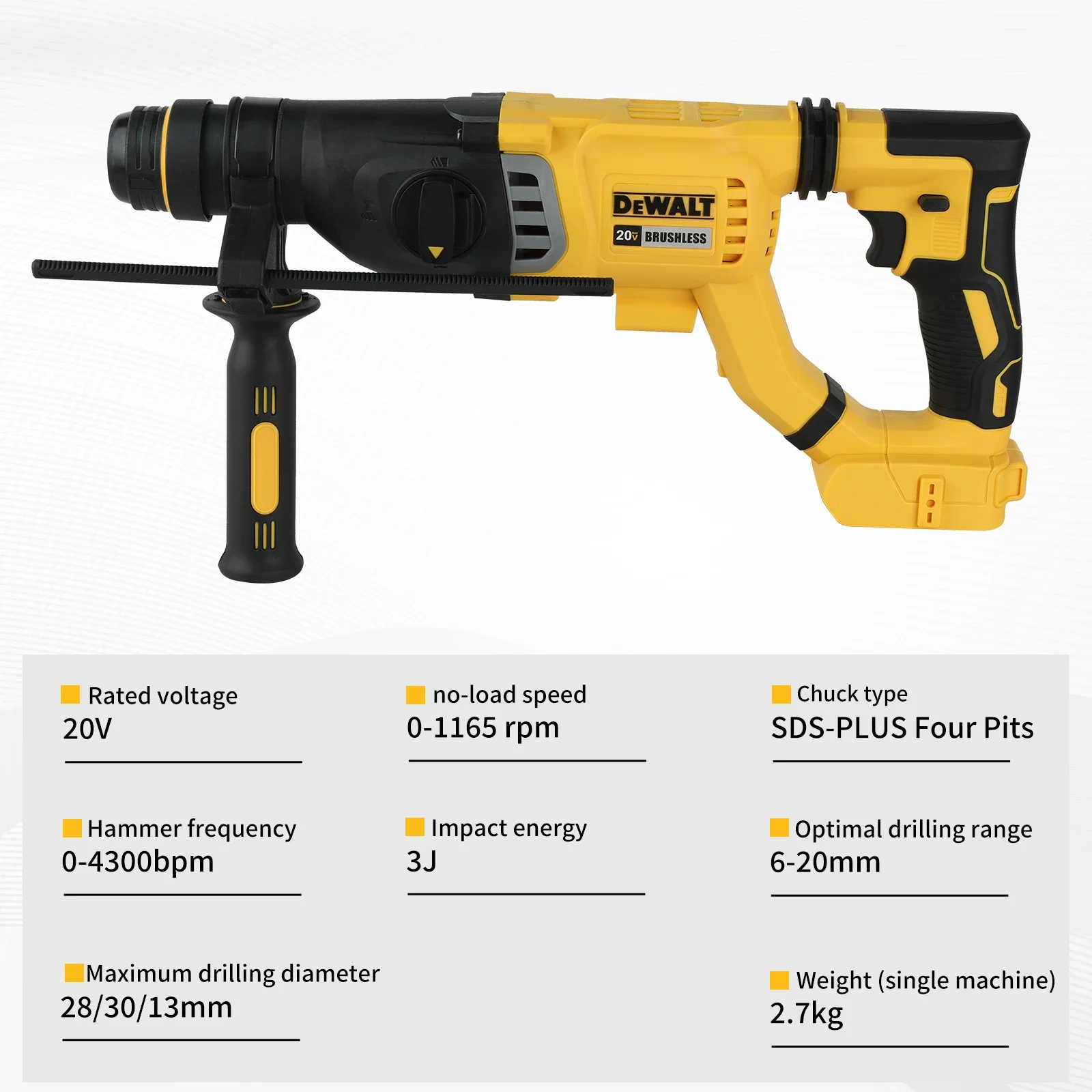 Hot Sale DEWALT 20V Brushless  - Woodworking Hammer ulasan dan harga
