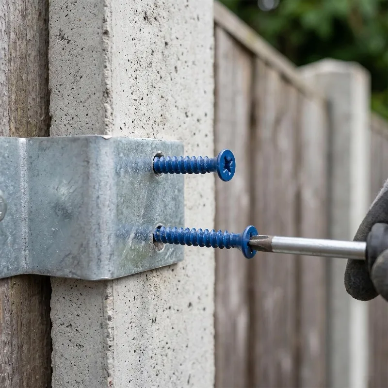 Concrete Screws Anchor Blue Fl - Woodworking Hatchet ulasan dan harga