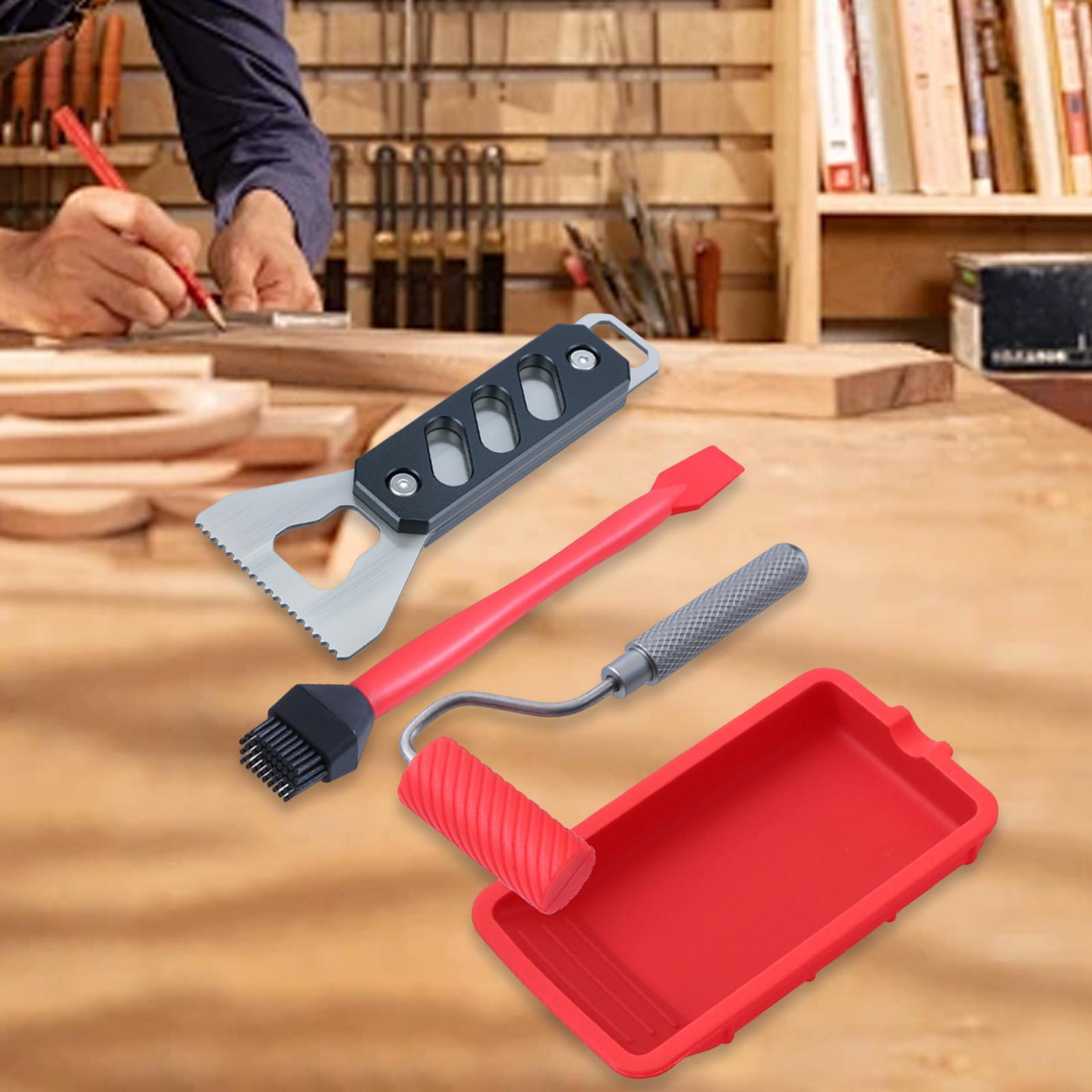 Glue Spreader with Tray Reusab - Woodworking Glue Roller ulasan dan harga
