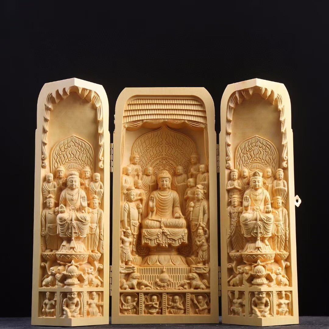 Chinese Nice Art Work Boxwood  - Zen Woodworking ulasan dan harga